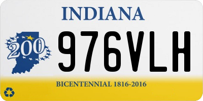 IN license plate 976VLH