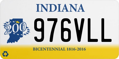 IN license plate 976VLL