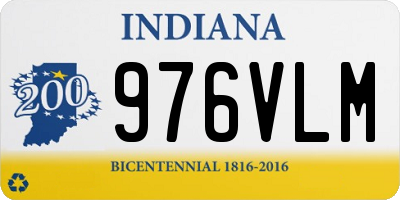 IN license plate 976VLM
