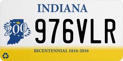 IN license plate 976VLR