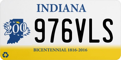 IN license plate 976VLS