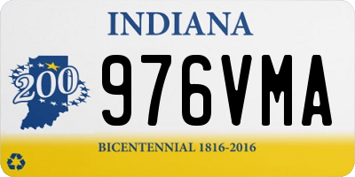 IN license plate 976VMA