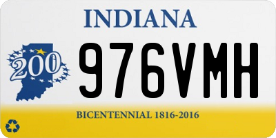 IN license plate 976VMH