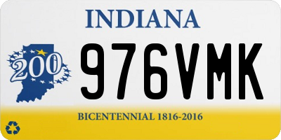 IN license plate 976VMK