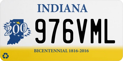 IN license plate 976VML