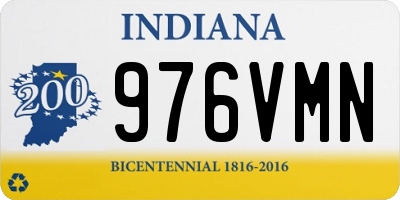 IN license plate 976VMN