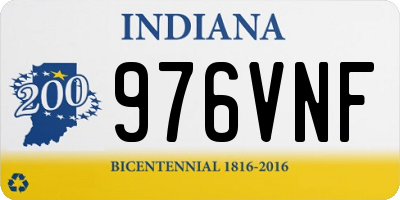 IN license plate 976VNF