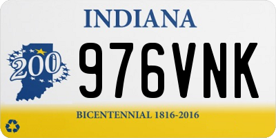 IN license plate 976VNK