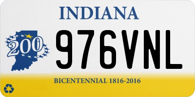 IN license plate 976VNL