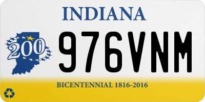 IN license plate 976VNM