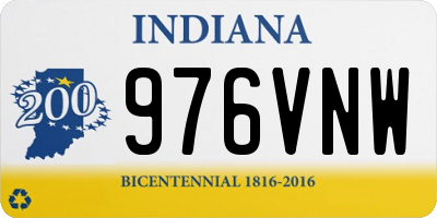 IN license plate 976VNW