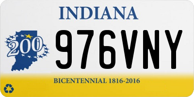 IN license plate 976VNY