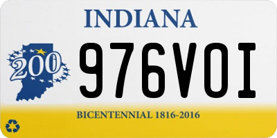 IN license plate 976VOI