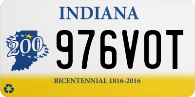 IN license plate 976VOT