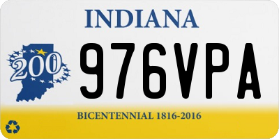 IN license plate 976VPA
