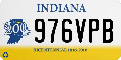 IN license plate 976VPB