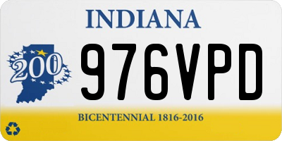 IN license plate 976VPD