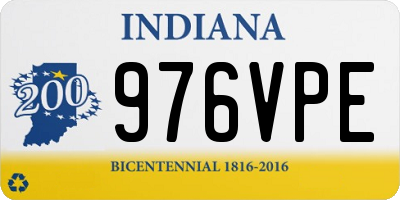 IN license plate 976VPE