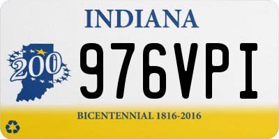 IN license plate 976VPI