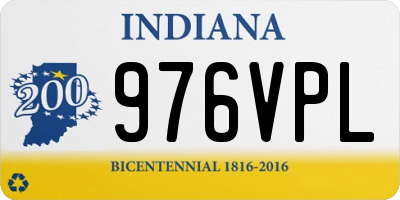 IN license plate 976VPL