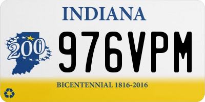 IN license plate 976VPM