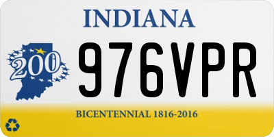 IN license plate 976VPR