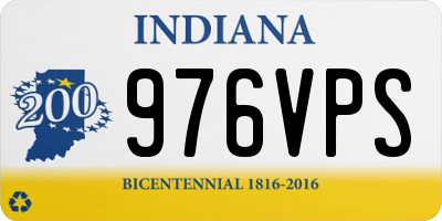 IN license plate 976VPS