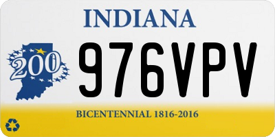 IN license plate 976VPV