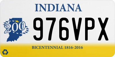IN license plate 976VPX