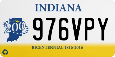 IN license plate 976VPY