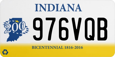 IN license plate 976VQB
