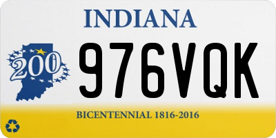 IN license plate 976VQK