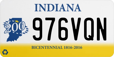 IN license plate 976VQN