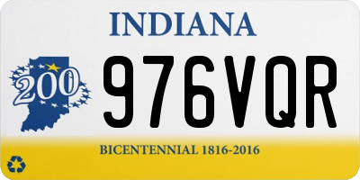 IN license plate 976VQR