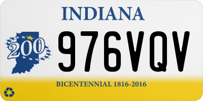 IN license plate 976VQV