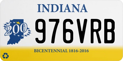 IN license plate 976VRB