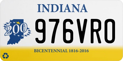 IN license plate 976VRO