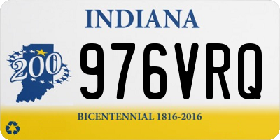 IN license plate 976VRQ