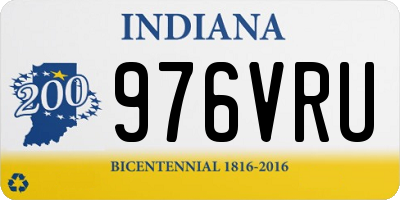 IN license plate 976VRU