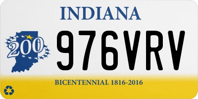 IN license plate 976VRV