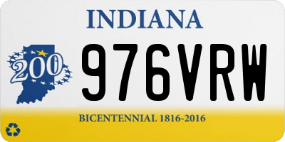 IN license plate 976VRW