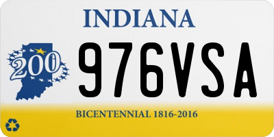 IN license plate 976VSA