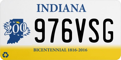 IN license plate 976VSG