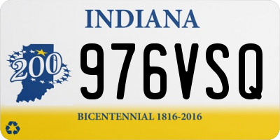 IN license plate 976VSQ