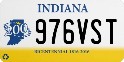 IN license plate 976VST