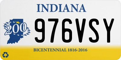 IN license plate 976VSY