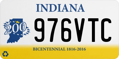 IN license plate 976VTC