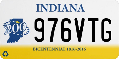 IN license plate 976VTG