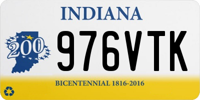 IN license plate 976VTK