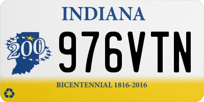 IN license plate 976VTN
